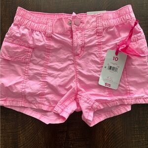 Vibrant Pink Relaxed Fit Cotton Shorts